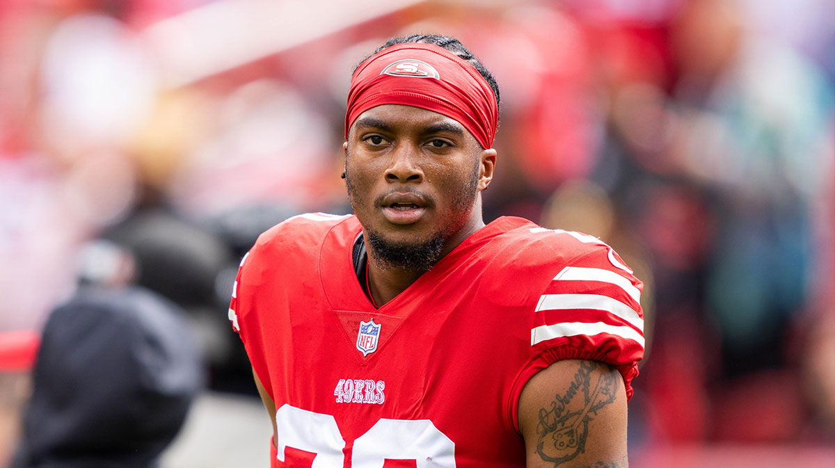 San Francisco 49ers cornerback Ambry Thomas (20) before the game against the Seattle Seahawks at Levi's Stadium.