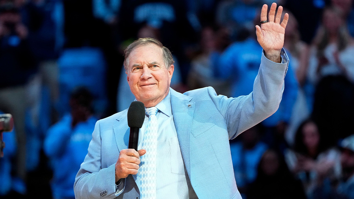 North Carolina Tar Heels head football coach Bill Belichick during half time at Dean E. Smith Center.