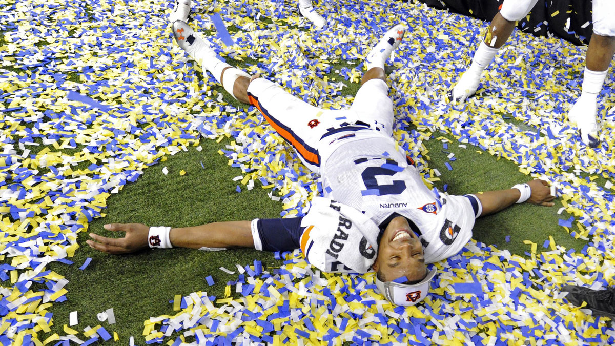 Cam Newton confetti Auburn