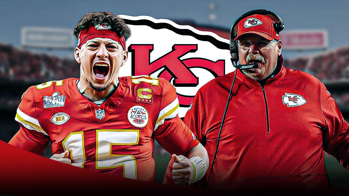 Chiefs Patrick Mahomes and Andy Reid looking fired up