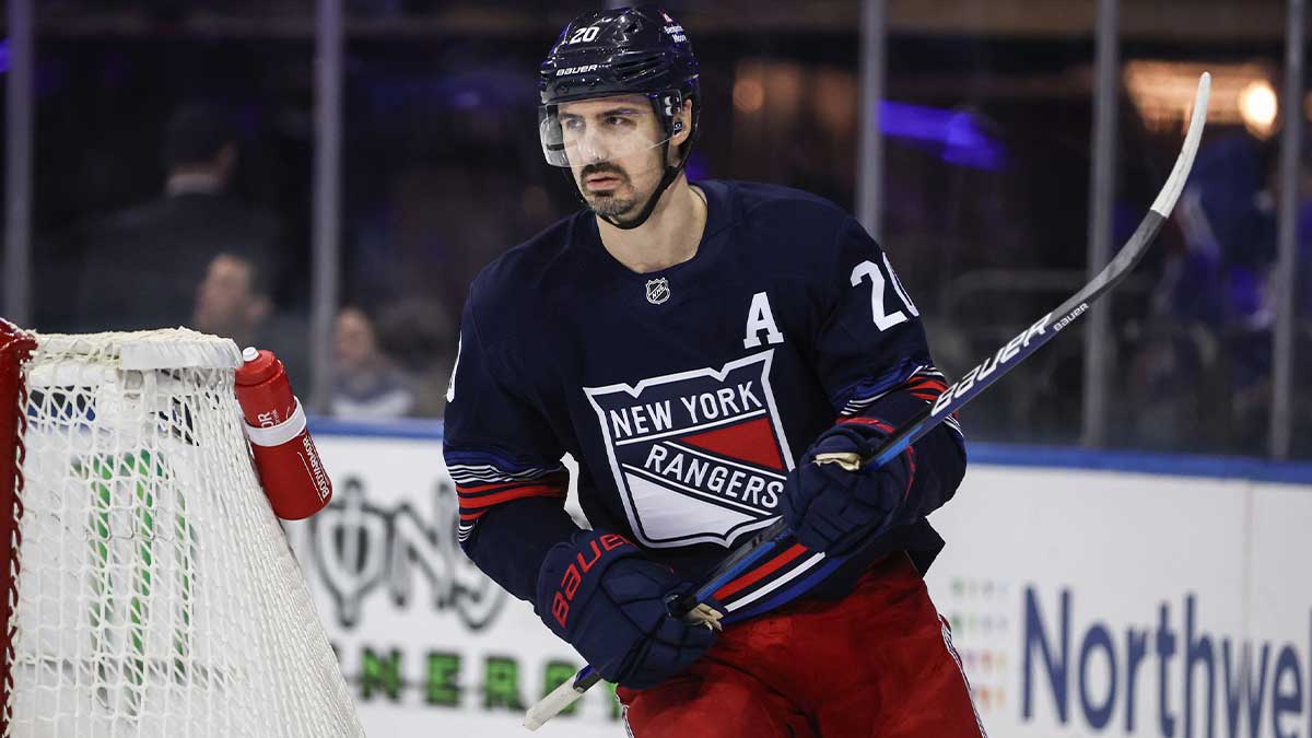 New York Rangers left wing Chris Kreider (20) at Madison Square Garden.