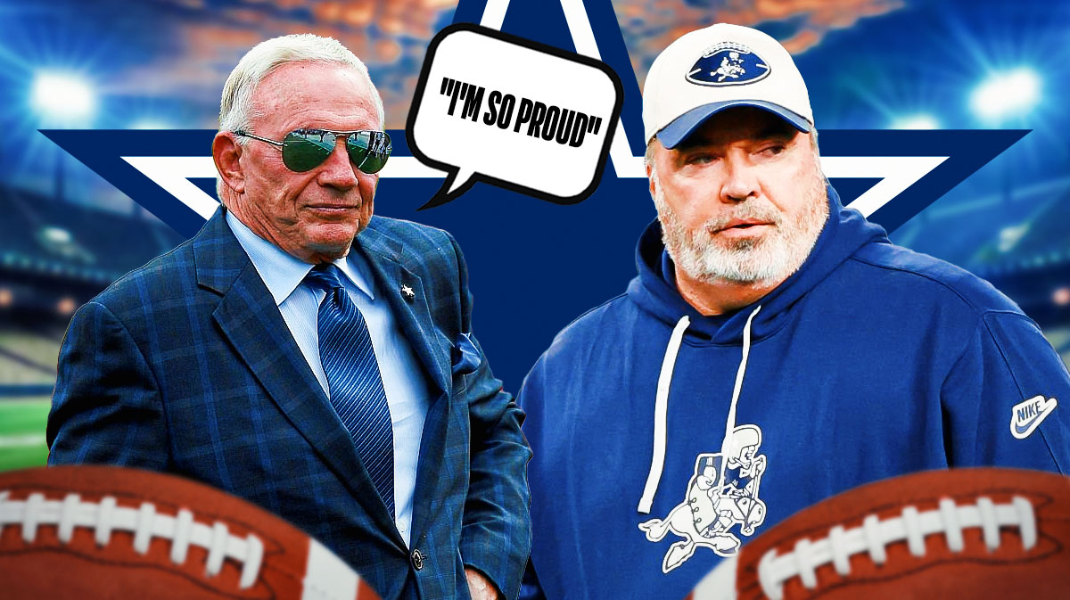 Dallas Cowboys head coach Mike McCarthy and owner Jerry Jones