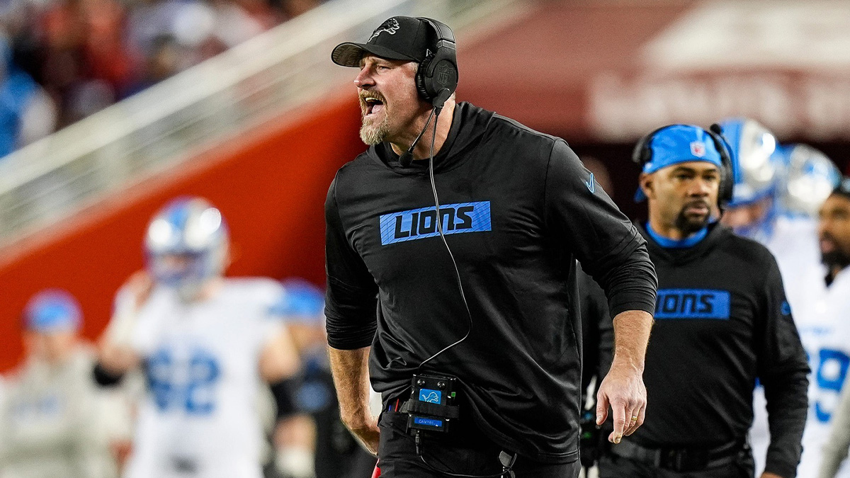 Lions' Dan Campbell issues Jared Goff challenge to media