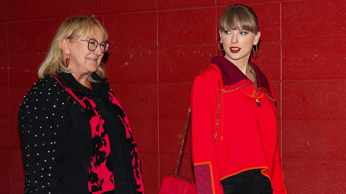 Donna Kelce and Taylor Swift at Chiefs game on November 29, 2024.