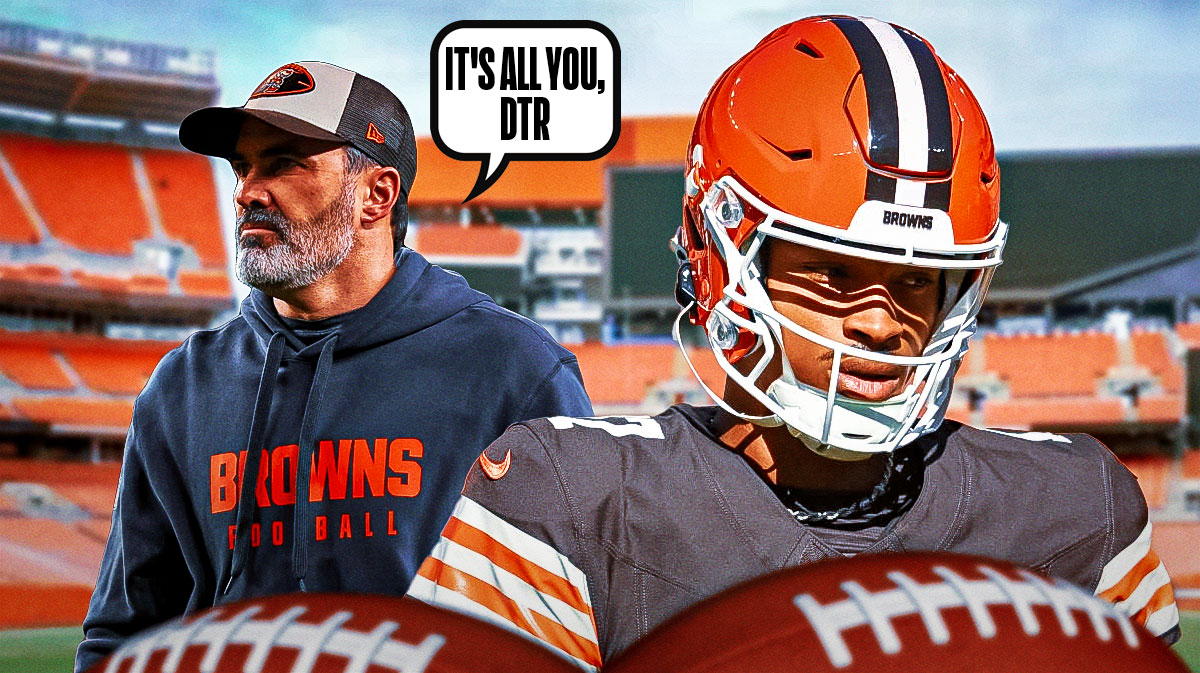 Cleveland Browns quarterback Dorian Thompson-Robinson gets the nod from head coach Kevin Stefanski