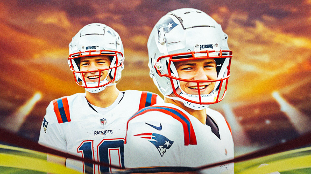 Patriots Drake Maye smiling