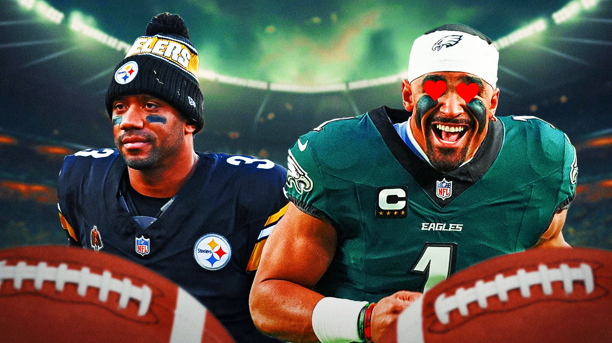 Philadelphia Eagles quarterback Jalen Hurts and Pittsburgh Steelers quarterback Russell Wilson