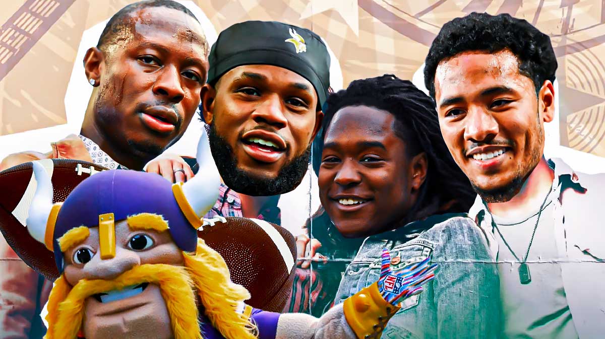 Vikings players Theo Jackson, Shaquill Griffin, Camryn Bynum, Josh Metellus as these guys on Camp Rock 2 poster