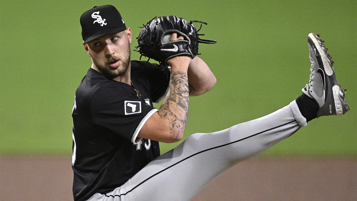 Chicago White Sox starting pitcher Garrett Crochet (45) pitches against the San Diego Padres during the second inning at Petco Park.