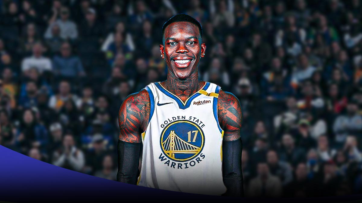 Dennis Schroder in a Warriors uniform