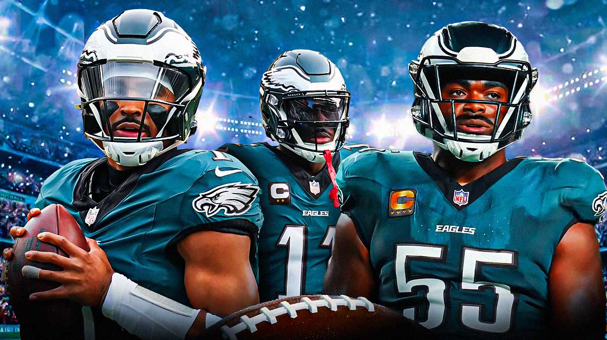 Eagles' Jalen Hurts, AJ Brown and Brandon Graham