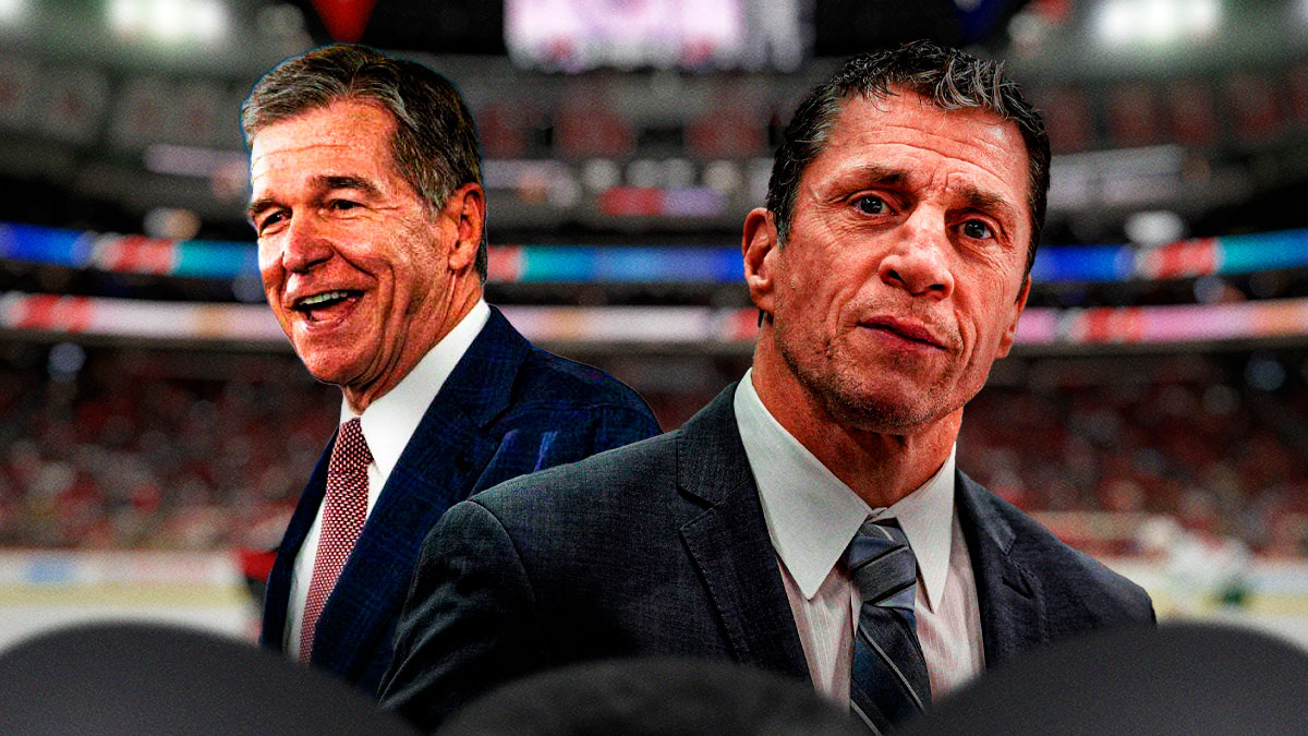 Rod Brind'Amour and Roy Cooper