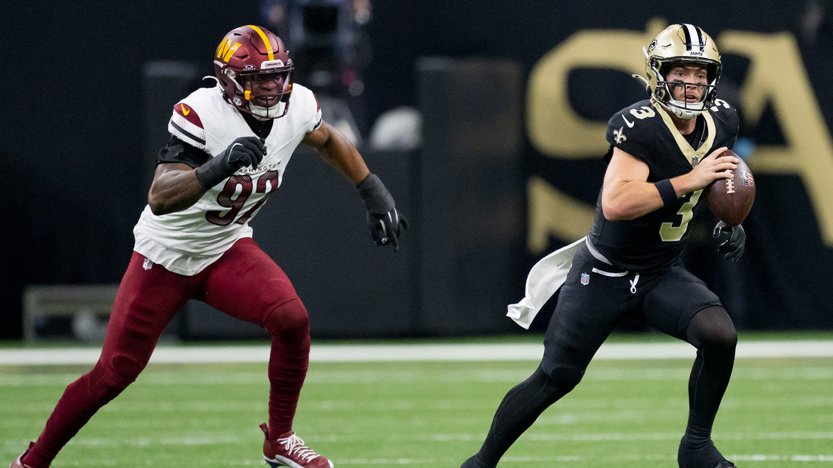 Saints' Darren Rizzi explains why he benched Jake Haener vs. Commanders