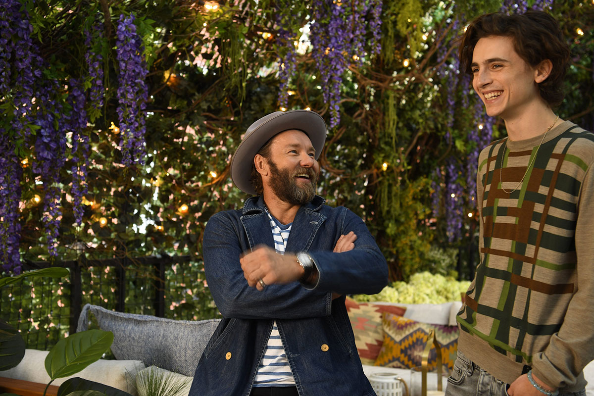 Joel Edgerton and Timothée Chalamet in 2019.