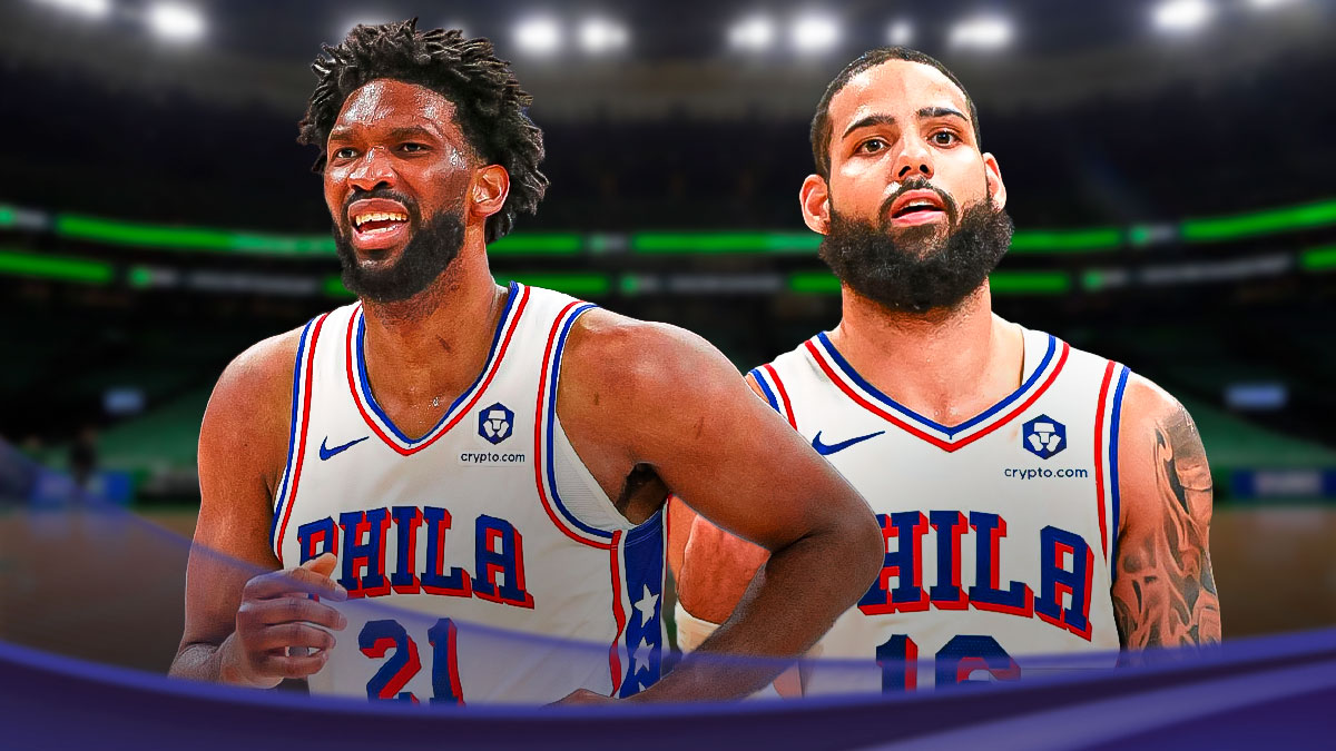 76ers' Joel Embiid and Caleb Martin