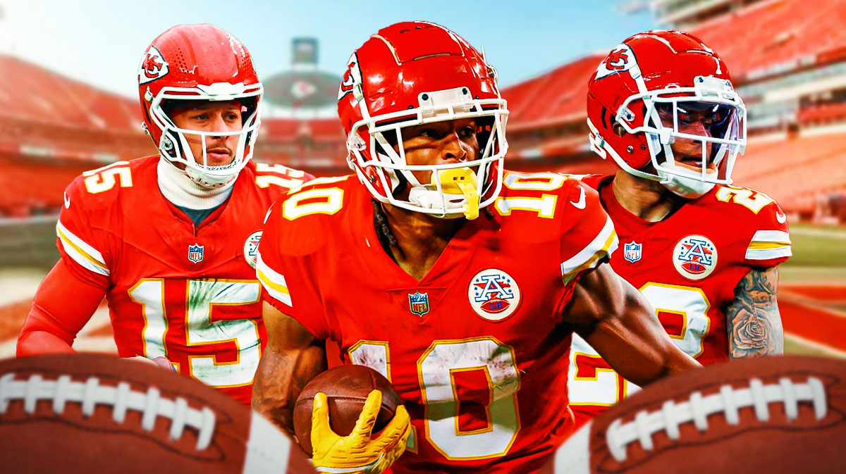 Patrick Mahomes, Isiah Pacheco, Trent McDuffie