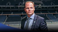 Sabres GM Kevyn Adams inside KeyBank Center