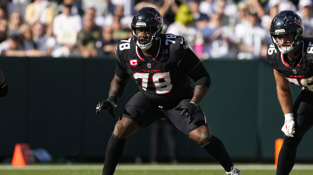 Houston Texans offensive tackle Laremy Tunsil (78) during the game against the Green Bay Packers at Lambeau Field.