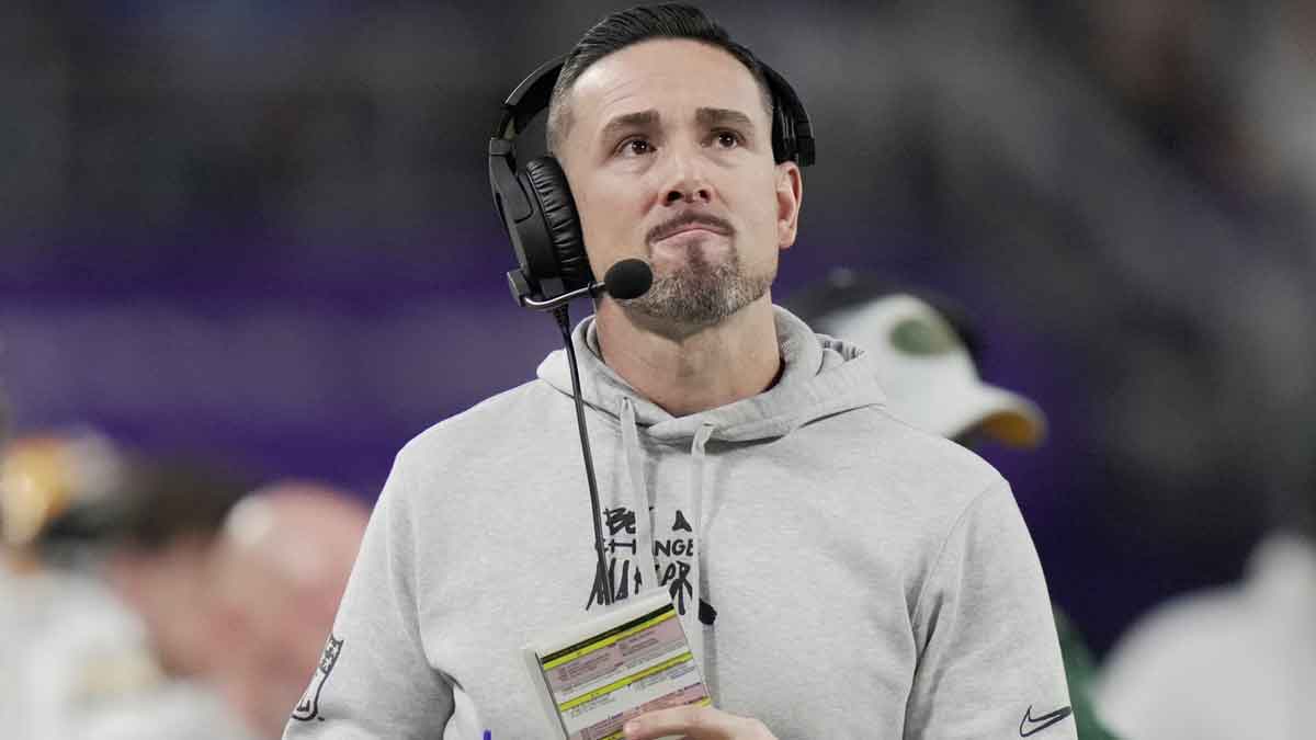 Green Bay Packers head coach Matt LaFleur is shown during the fourth quarter of their game Sunday, December 29, 2024 at U.S. Bank Stadium in Minneapolis, Minnesota. The Minnesota Vikings beat the Green Bay Packers 27-25.