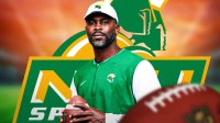 Colorado head football coach Deion Sanders reacts to Michael Vick becoming the head coach at Norfolk State University.