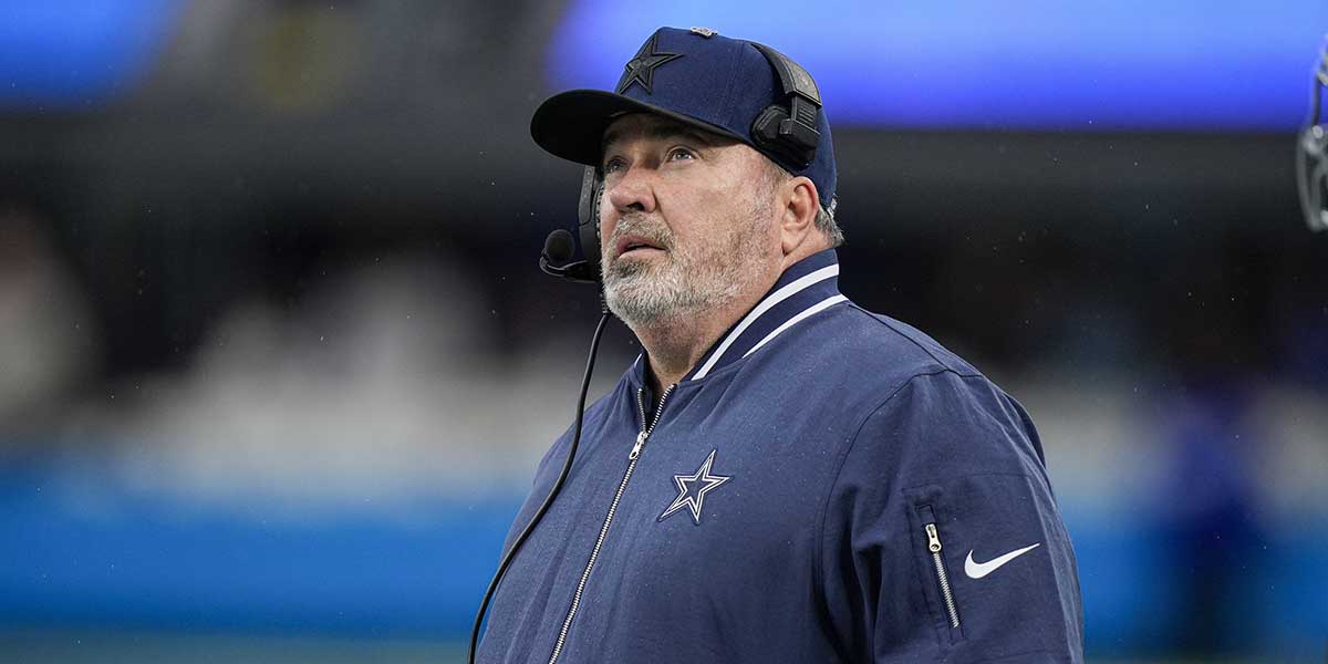 Dallas Cowboys head coach Mike McCarthy during the second half against the Carolina Panthers at Bank of America Stadium. 