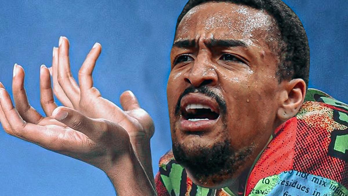 John Collins (Jazz) as Will Smith shrugging