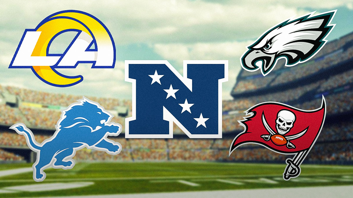 NFC playoff picture with Rams, Lions, Eagles and Buccaneers.