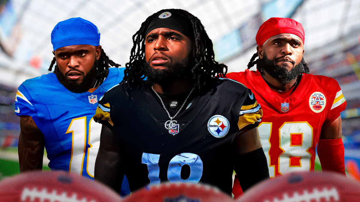 Diontae Johnson in Steelers, Chiefs, Chargers jerseys