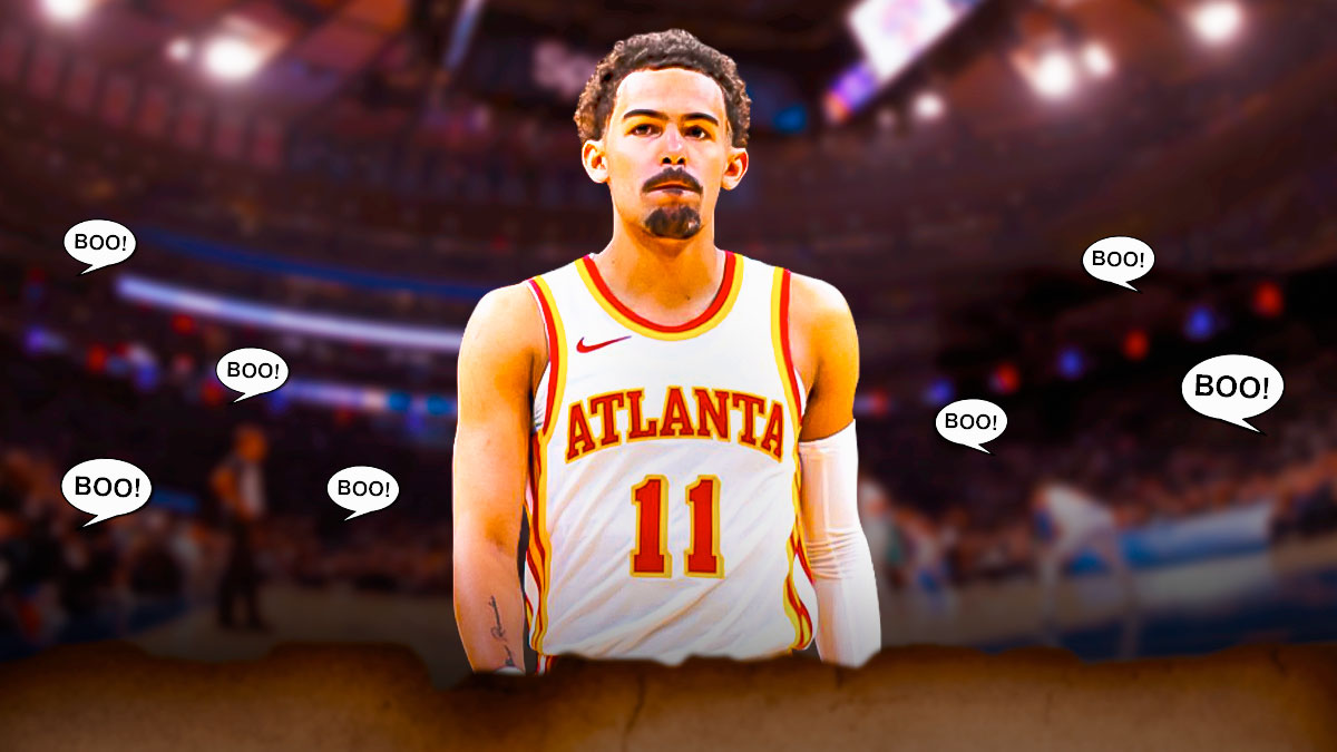 Hawks' Trae Young with New York Knicks fans booing him