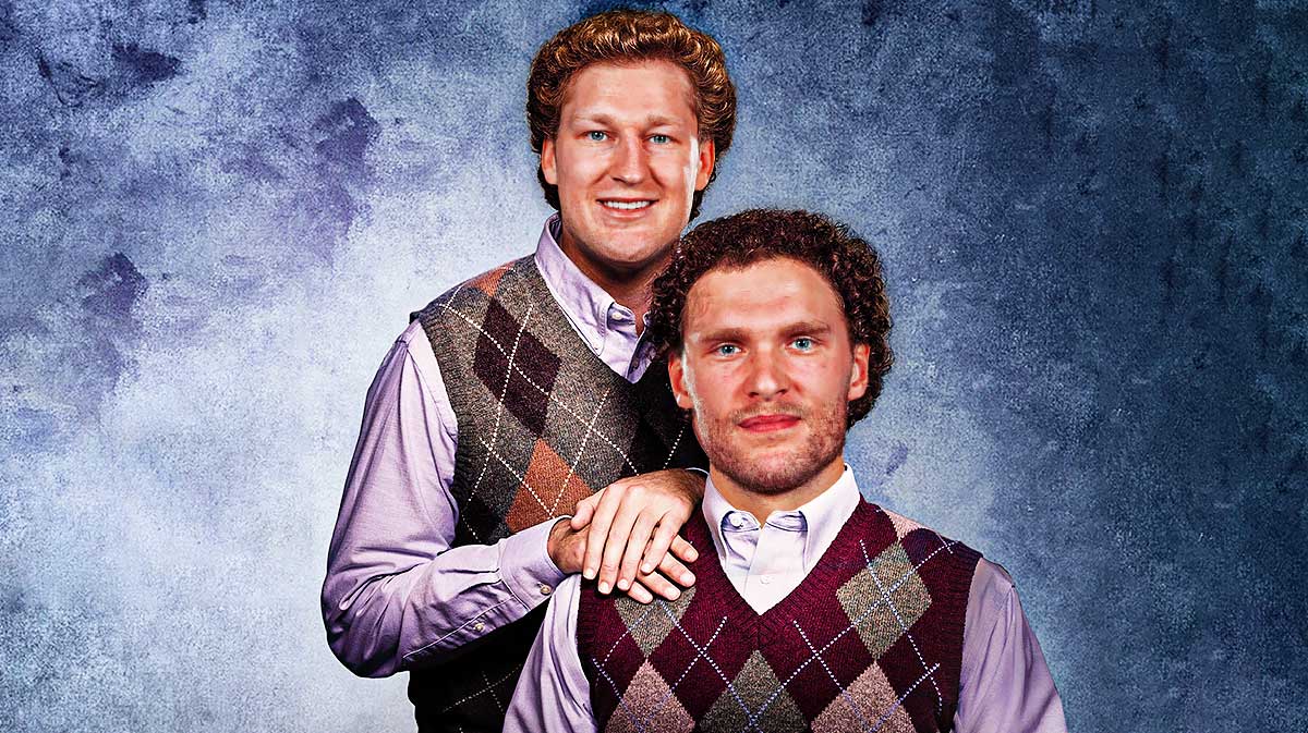 Nathan MacKinnon and Mikko Rantanen as Step Brothers movie poster