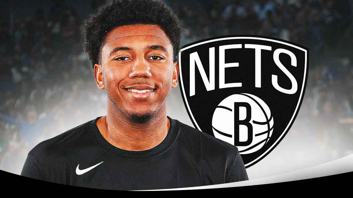 Reece Beekman and a Nets logo