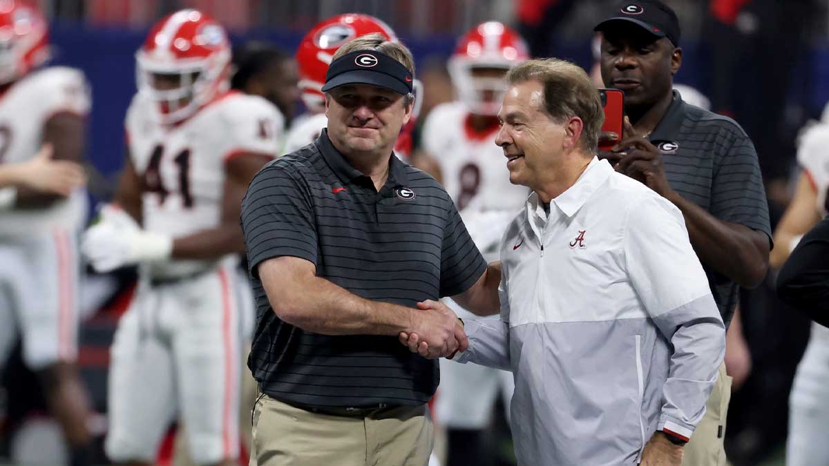 Nick Saban and Kirby Smart: