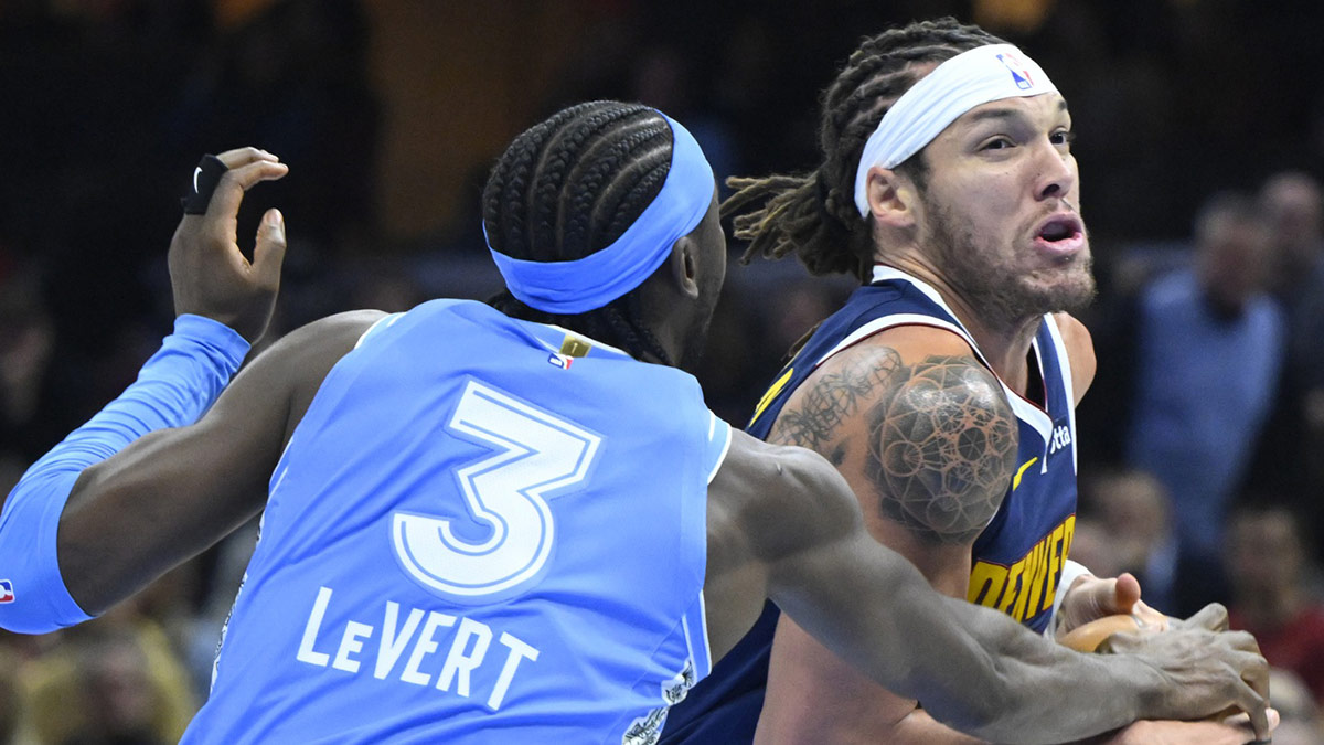 Nuggets forward Aaron Gordon (32) in the second quarter at Rocket Mortgage FieldHouse