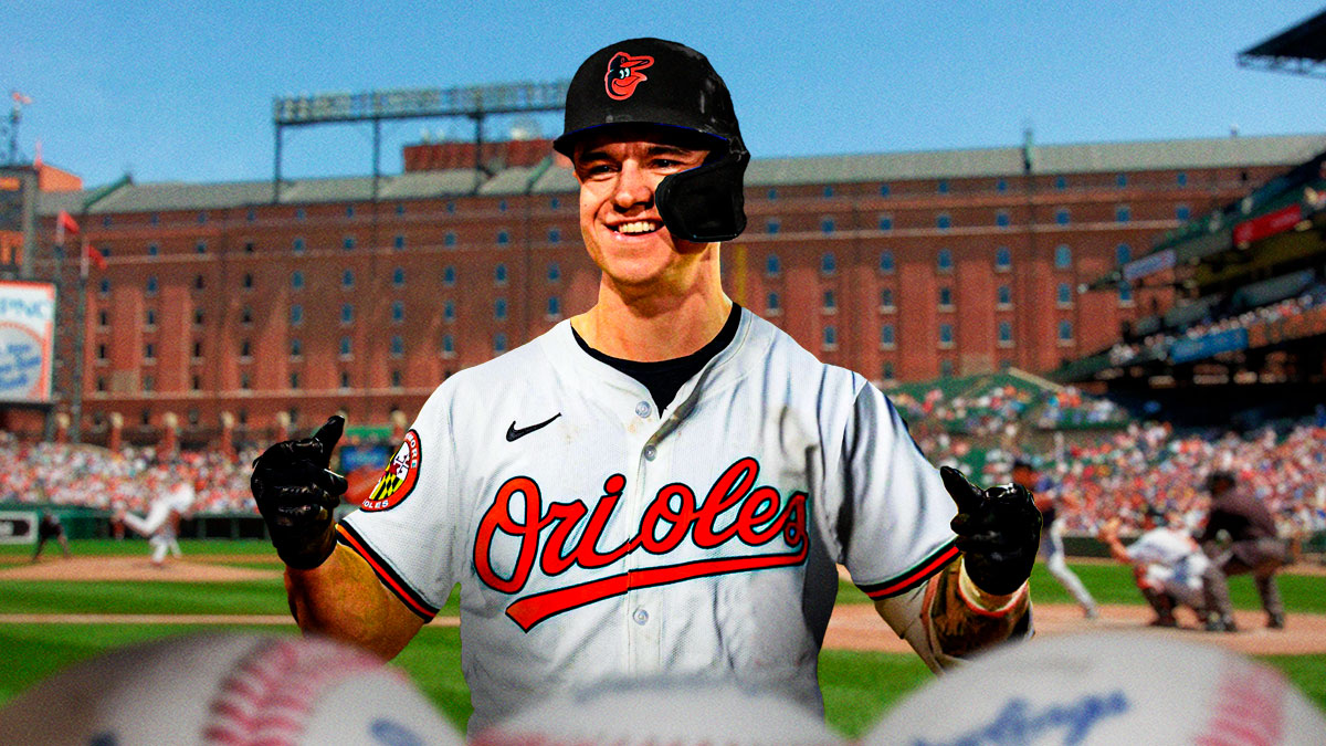 Tyler O'Neill in Orioles jersey at Camden Yards (Baltimore).