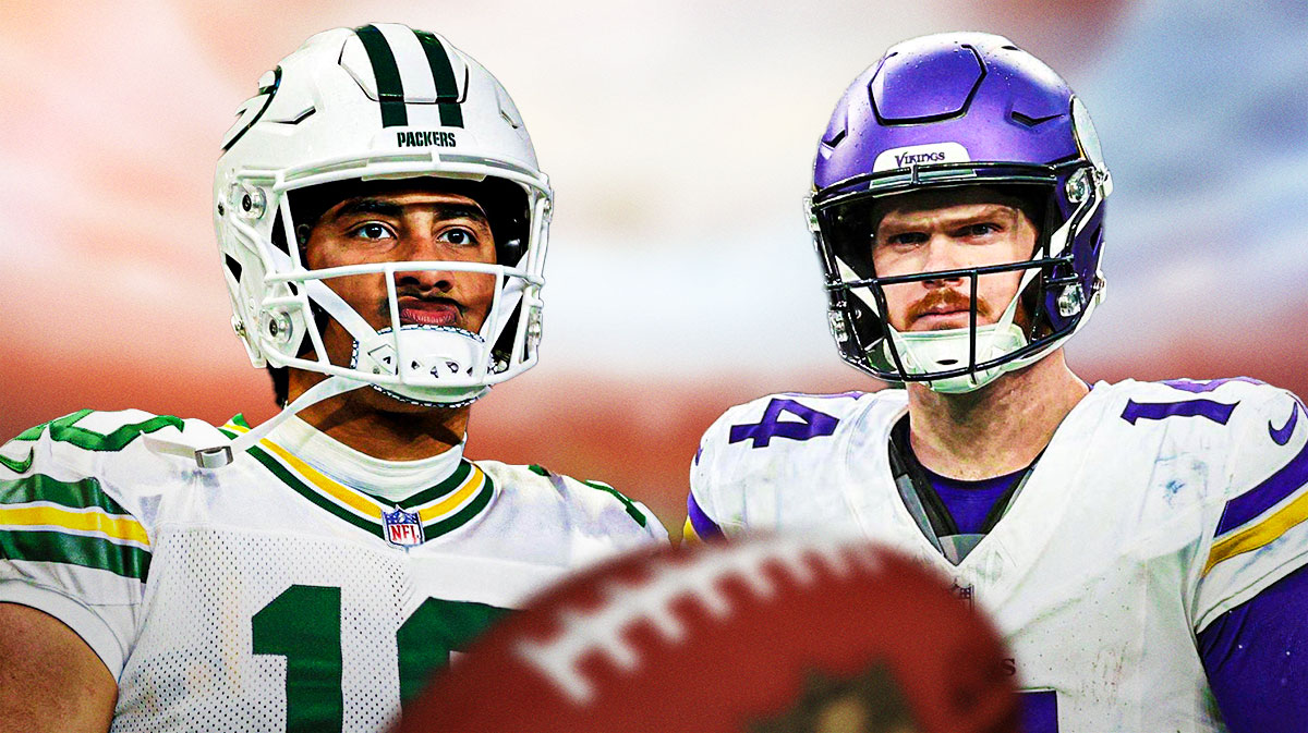 Packers Jordan Love and Vikings Sam Darnold