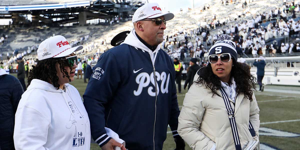 Penn State Nittany Lions head coach James Franklin reacts during the first half against the Southern Methodist Mustangs at Beaver Stadium
