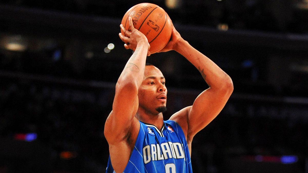 Orlando Magic forward Rashard Lewis (9) during the game against the Los Angeles Lakers at the Staples Center.