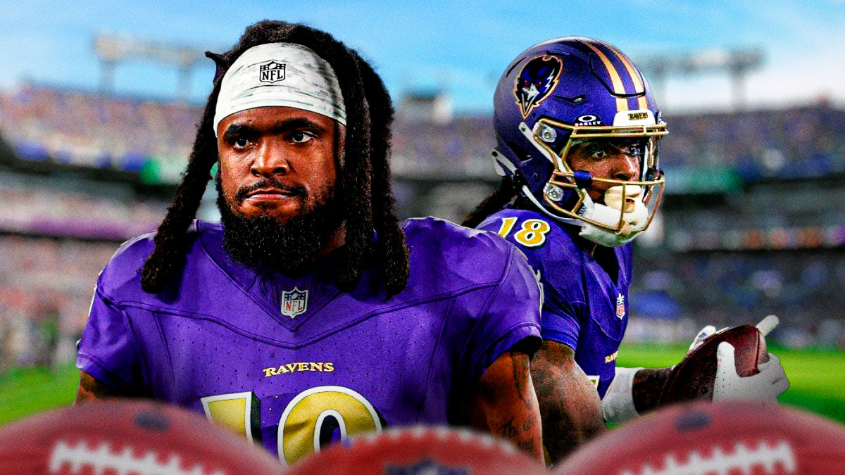 Diontae Johnson in Ravens jersey.