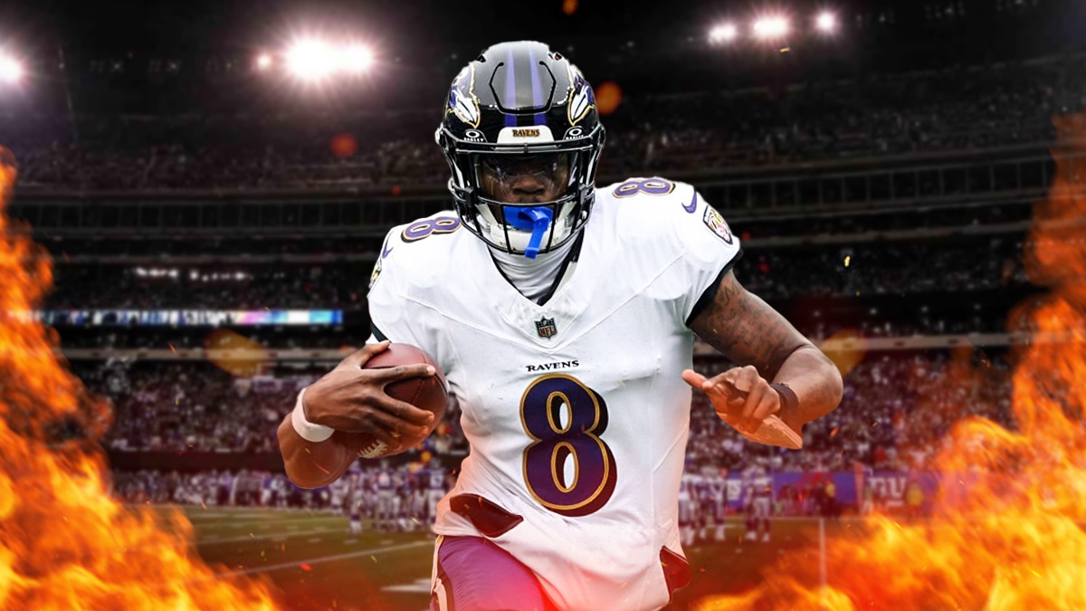 Baltimore Ravens quarterback Lamar Jackson was hot against the New York Giants