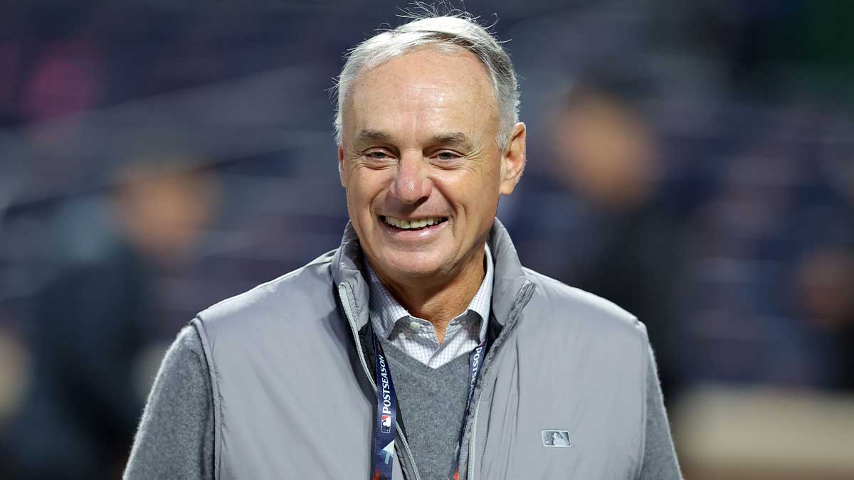 MLB Commissioner Rob Manfred before game three of the NLCS for the 2024 MLB playoffs at Citi Field.