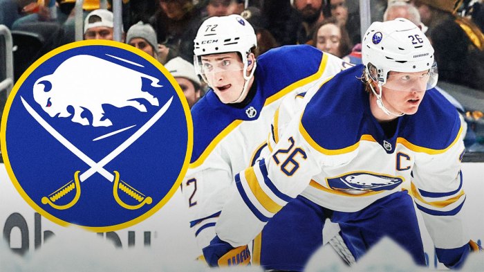The Sabres defeated the Islanders to snap a 13-game losing streak.