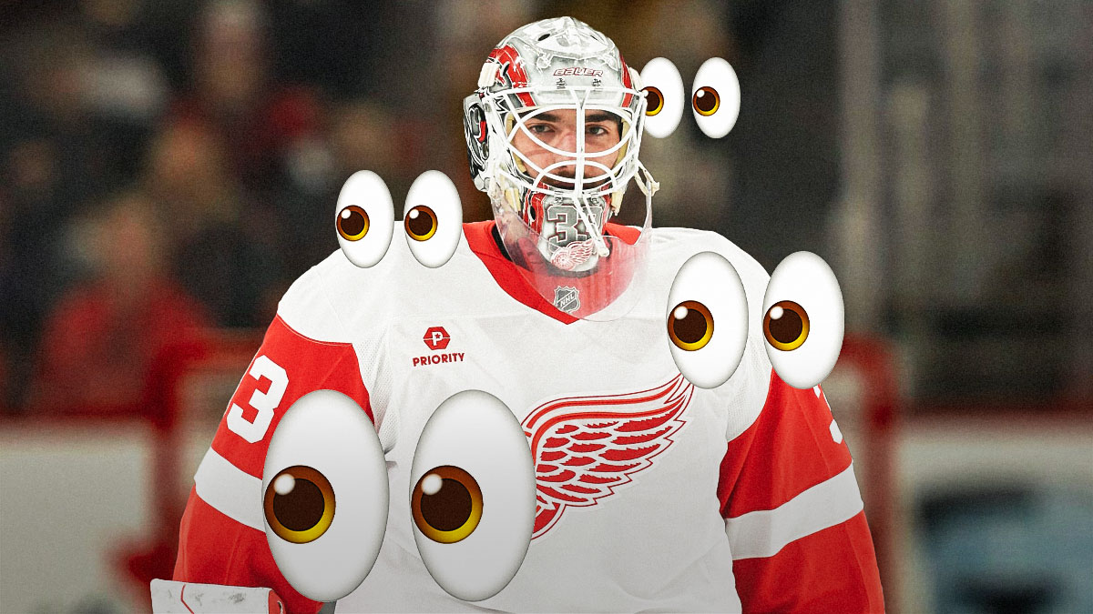Sebastian Cossa makes his Red Wings debut against the Sabres.