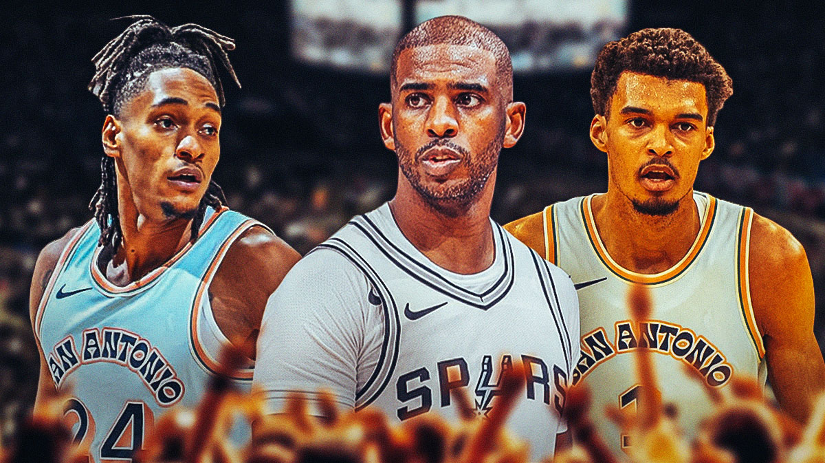 Devin Vassell, Chris Paul, and Victor Wembanyama.