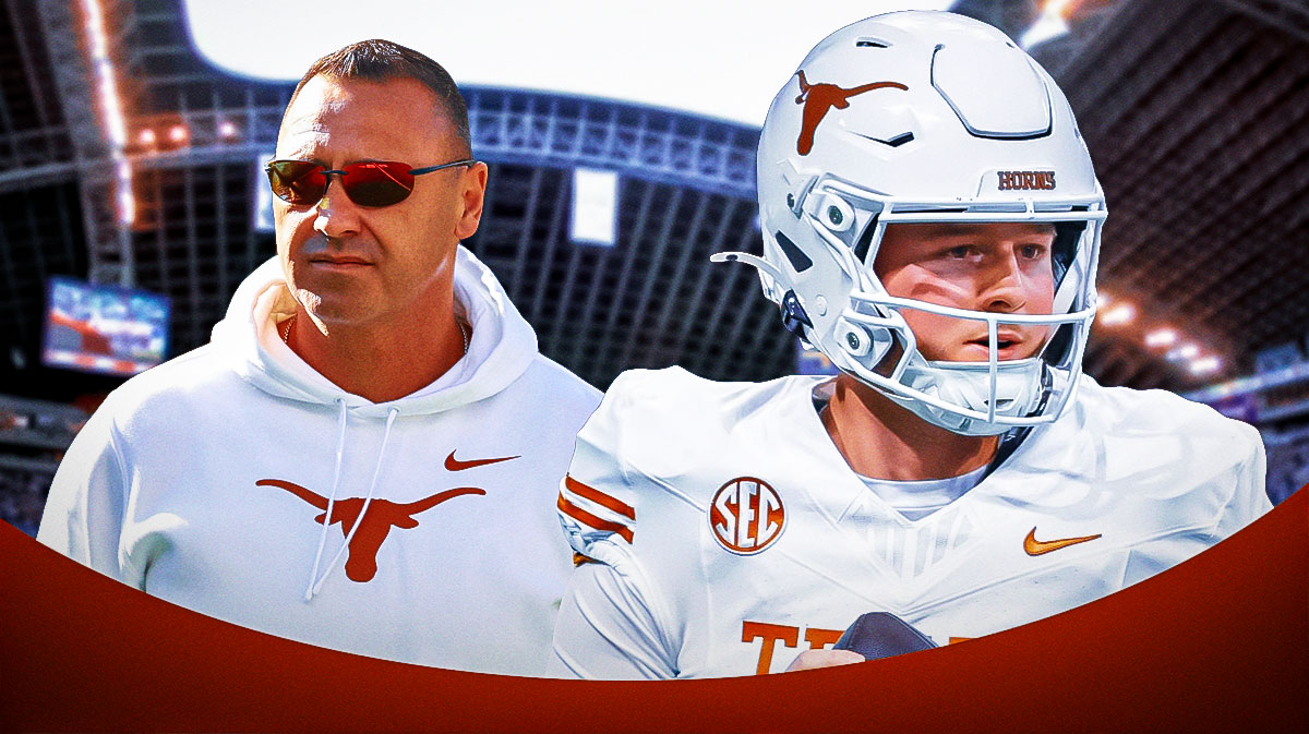 Texas QB Quinn Ewers and coach Steve Sarkisian