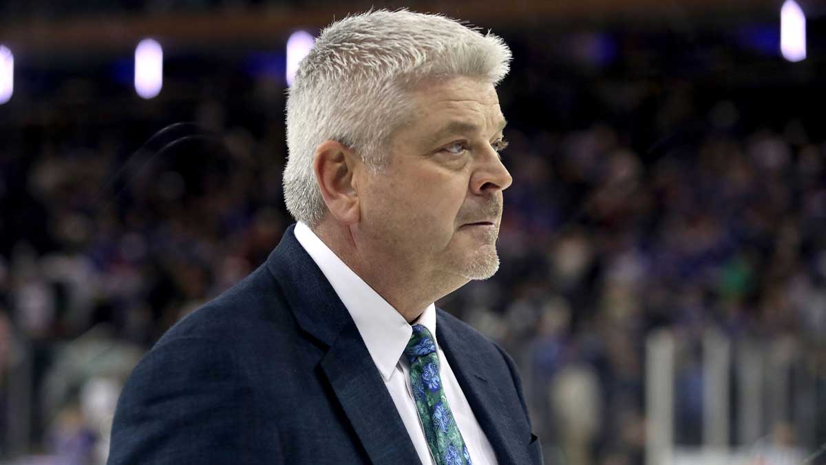 Los Angeles Kings head coach Todd McLellan walks off the ice after a 4-1 loss against the New York Rangers at Madison Square Garden.