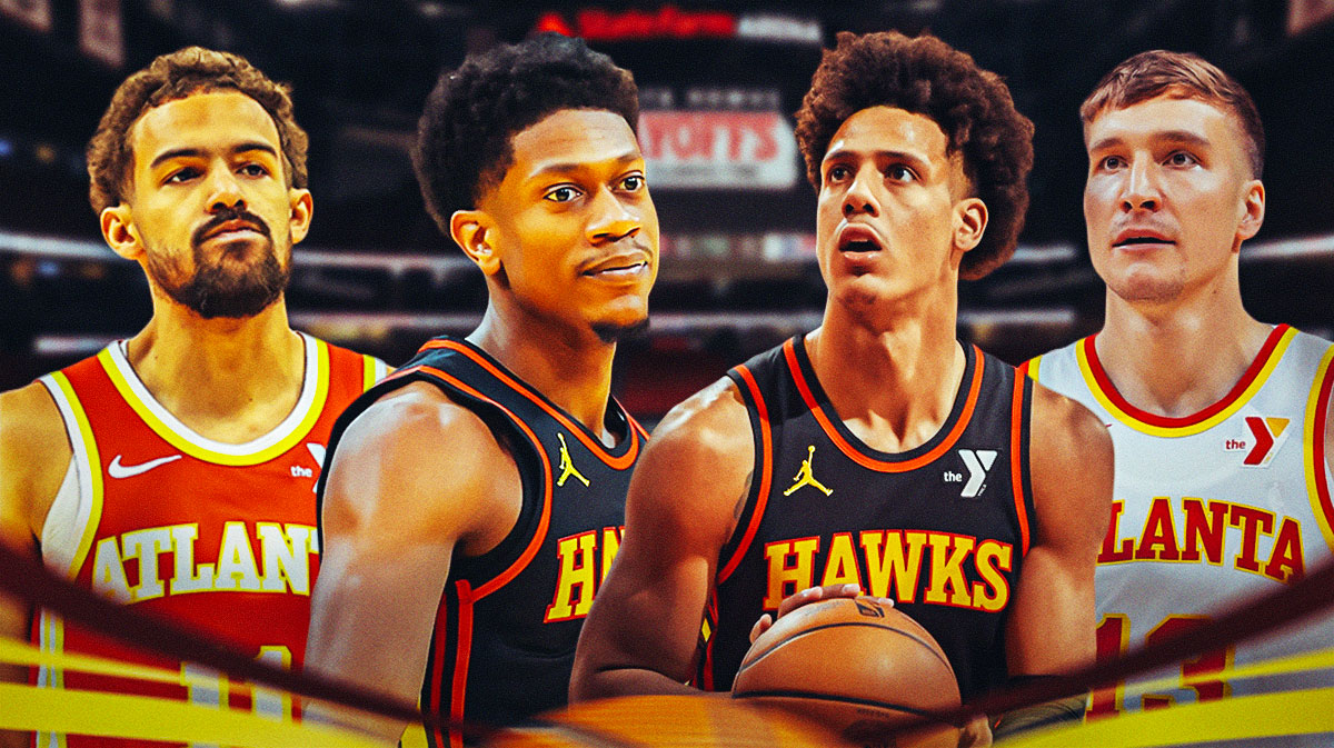 Trae Young, De'Andre Hunter, Jalen Johnson, and Bogdan Bogdanovic.