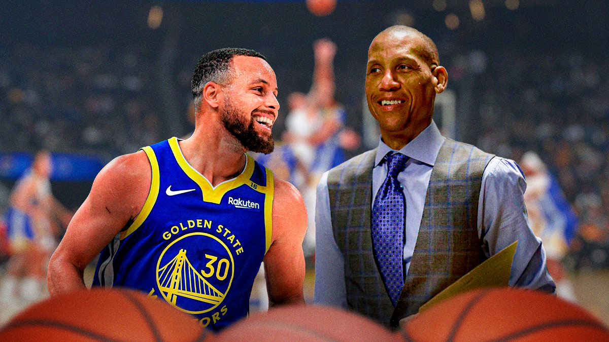Stephen Curry and Reggie Miller with laugh emojis in the picture.