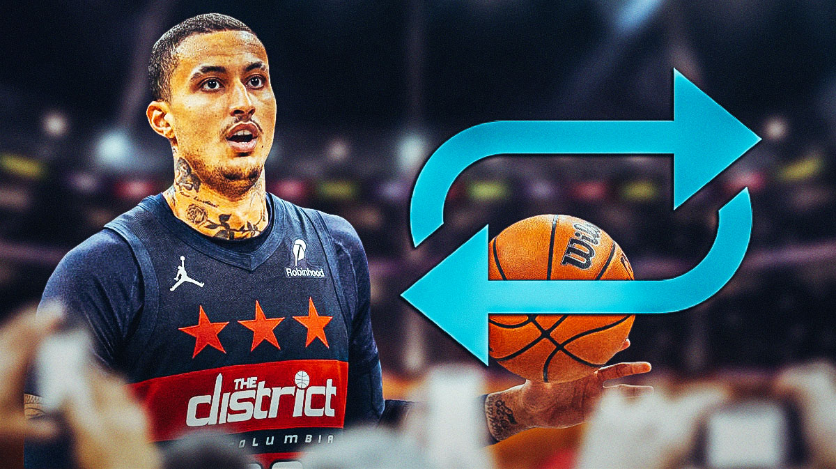 Wizards Kyle Kuzma next to a 🔁 emoji