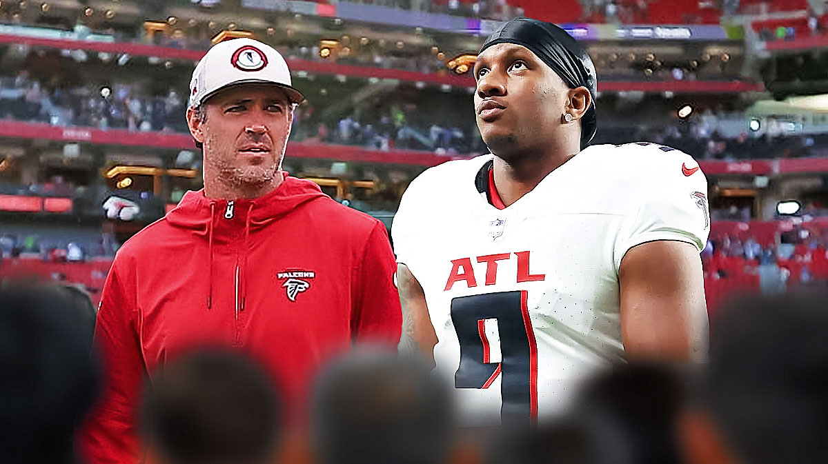 Falcons' Zac Robinson and Michael Penix Jr.