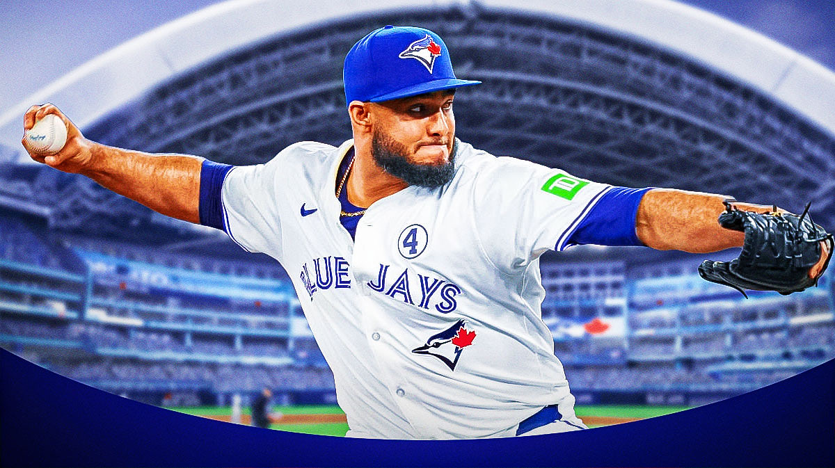 Yimi Garcia (Blue Jays) pitching at Rogers Centre